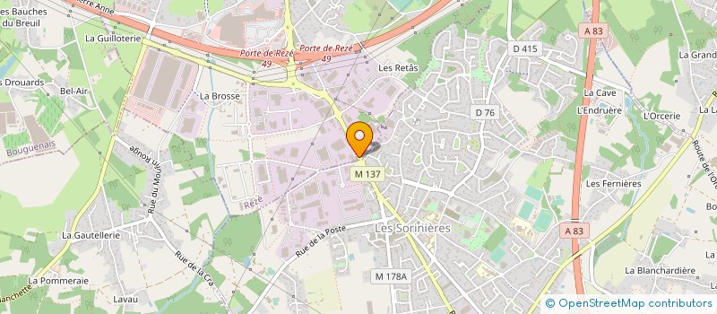 localisation de l'entreprise SCI MARJE  REZE