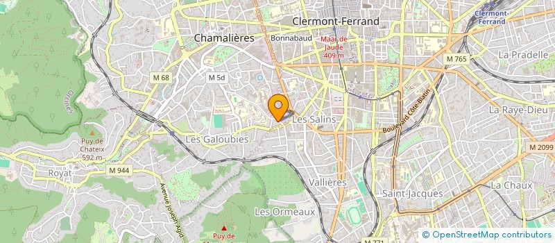 localisation de l'entreprise SCI MARJEANICK  CHAMALIERES