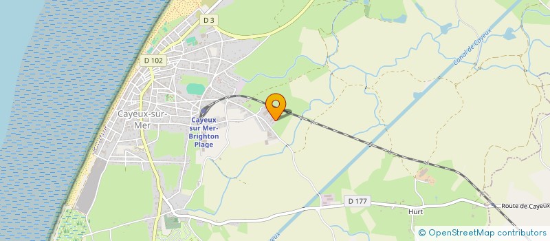 localisation de l'entreprise SCI MARJENELLE  CAYEUX-SUR-MER