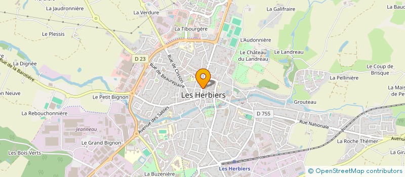 localisation de l'entreprise SCI MARJO à LES HERBIERS