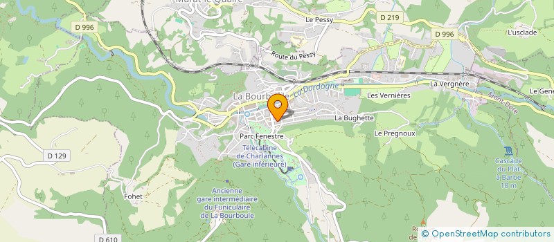 localisation de l'entreprise SCI MARJOLAINE  LA BOURBOULE