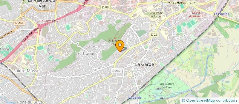 localisation de l'entreprise SCI MARJOLAINE  LA GARDE