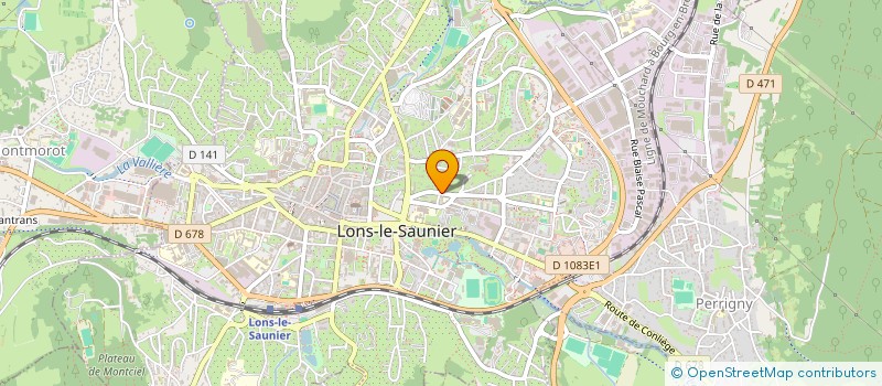 localisation de l'entreprise SCI MARJOLAINE  LONS-LE-SAUNIER