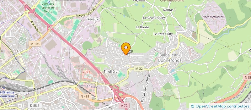 localisation de l'entreprise SCI MARJOLAINE  SAINT-JEAN-BONNEFONDS