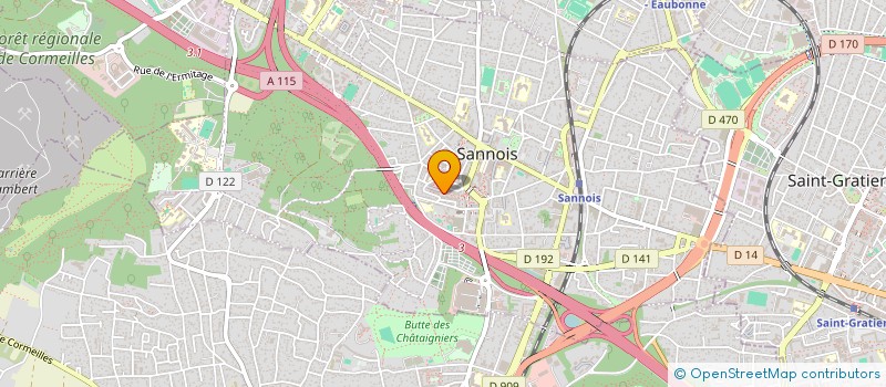 localisation de l'entreprise SCI MARJOLAINE EUROPE  SANNOIS