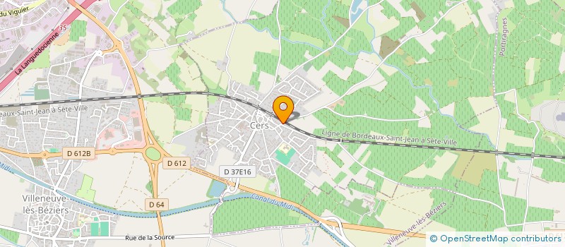 localisation de l'entreprise SCI MARJYLAIMY à CERS