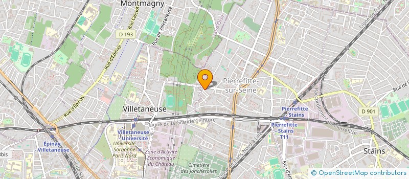 localisation de l'entreprise SCI MARKENZY à PIERREFITTE-SUR-SEINE