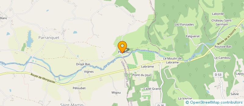 localisation de l'entreprise SCI MARKO PAULO  PARRANQUET