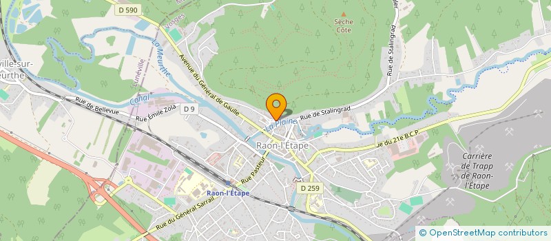 localisation de l'entreprise SCI MARKU  RAON-L'ETAPE