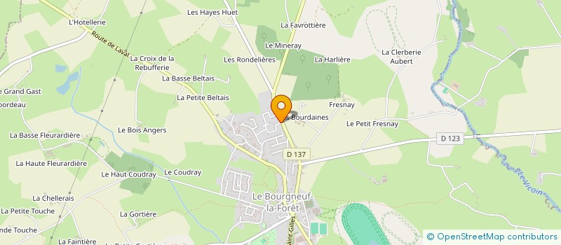 localisation de l'entreprise SCI MARLAB  LE BOURGNEUF-LA-FORET