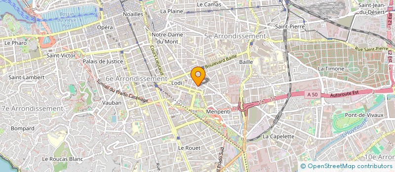localisation de l'entreprise SCI MARLAU à MARSEILLE 6EME