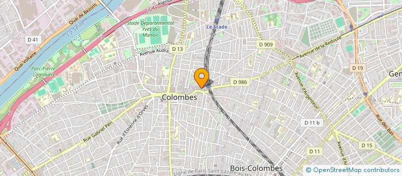 localisation de l'entreprise SCI MARLAU à COLOMBES