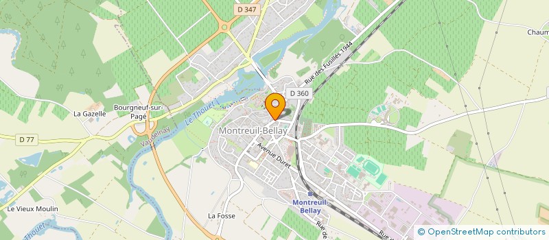 localisation de l'entreprise SCI MARLAU  MONTREUIL-BELLAY