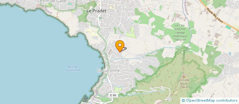 localisation de l'entreprise SCI MARLAU  LE PRADET