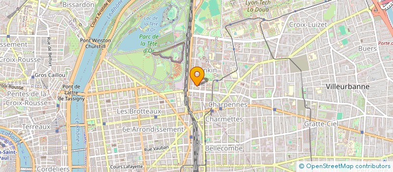 localisation de l'entreprise SCI MARLEC  VILLEURBANNE