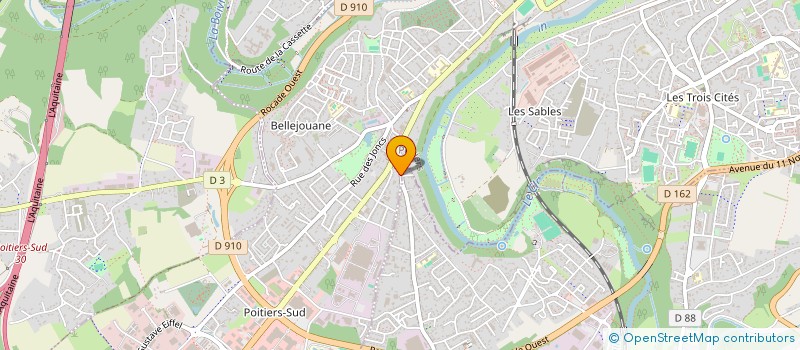 localisation de l'entreprise SCI MARLEC  POITIERS