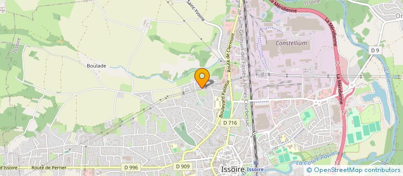 localisation de l'entreprise SCI MARLENE  ISSOIRE