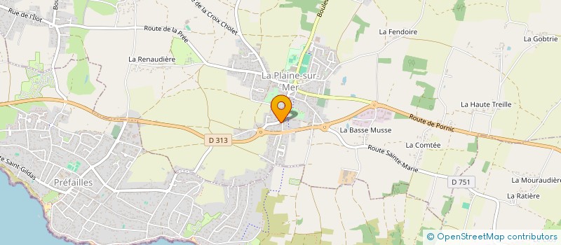 localisation de l'entreprise SCI MARLET à LA PLAINE-SUR-MER