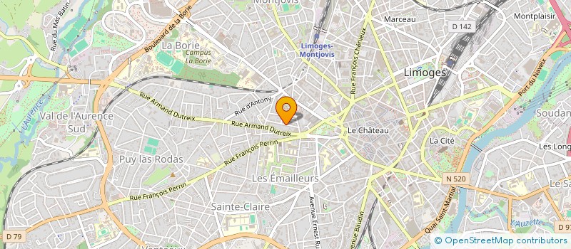 localisation de l'entreprise SCI MARLI à LIMOGES