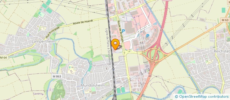 localisation de l'entreprise SCI MARLI  LAMPERTHEIM