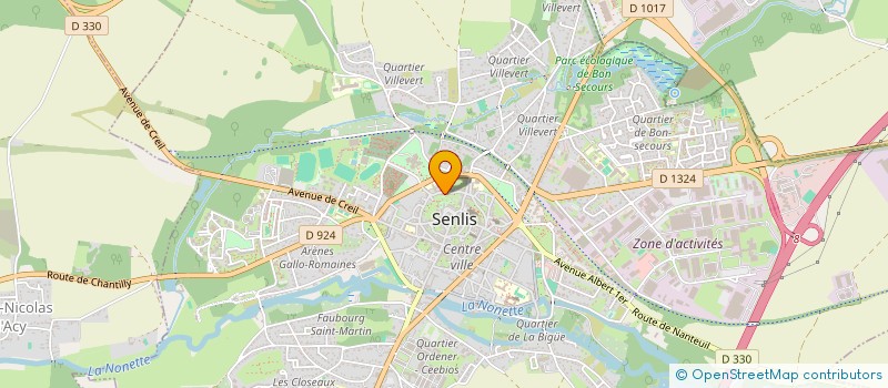 localisation de l'entreprise SCI MARLIE  SENLIS