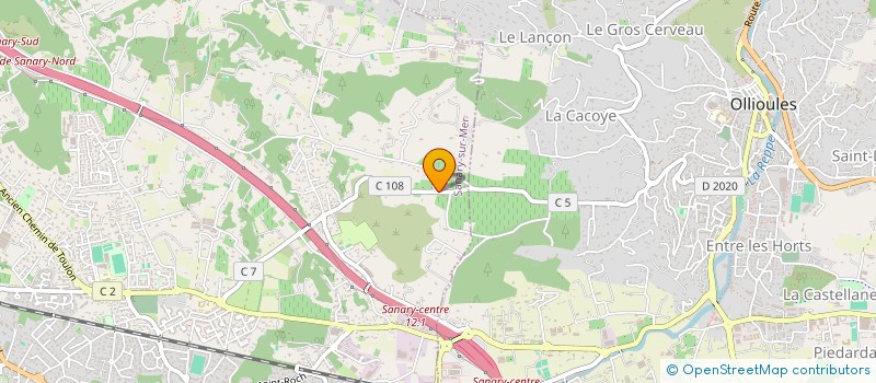 localisation de l'entreprise SCI MARLIK à SANARY-SUR-MER