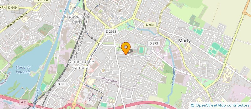 localisation de l'entreprise SCI MARLIMMO  VALENCIENNES