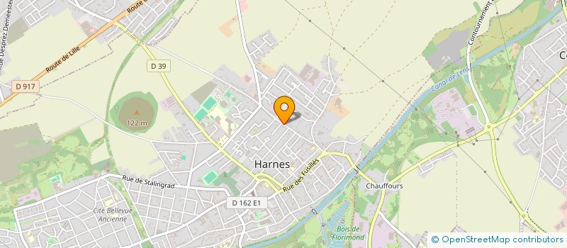 localisation de l'entreprise SCI MARLINE  HARNES