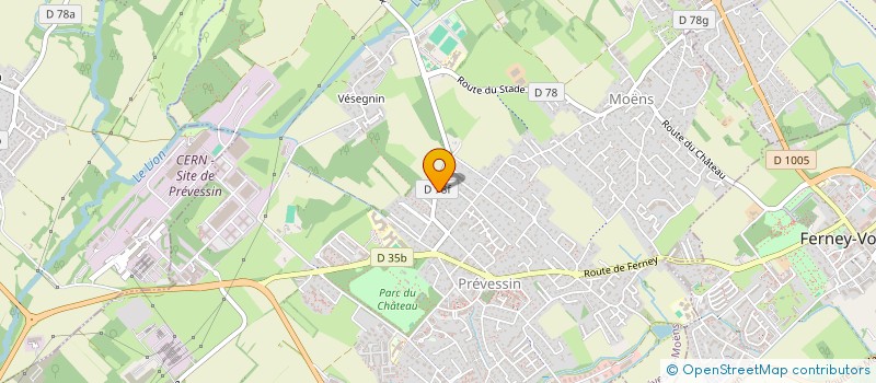 localisation de l'entreprise SCI MARLIS à PREVESSIN-MOENS