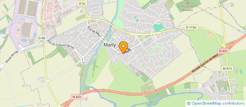localisation de l'entreprise SCI MARLISE  MARLY