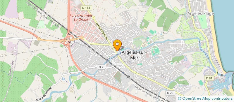 localisation de l'entreprise SCI MARLON  ARGELES-SUR-MER