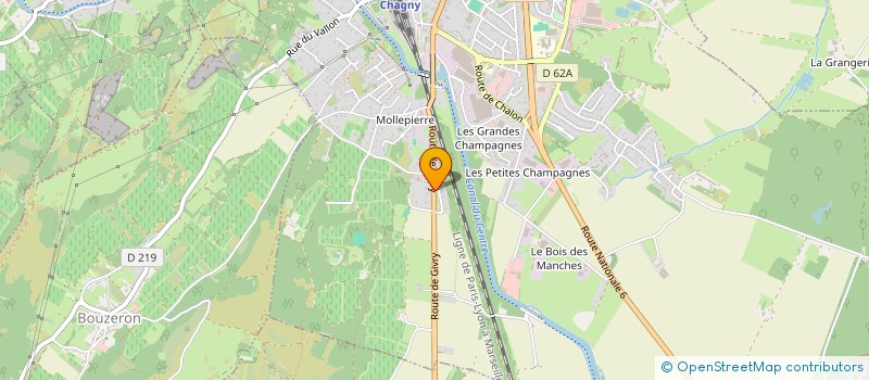 localisation de l'entreprise SCI MARLOT  CHAGNY