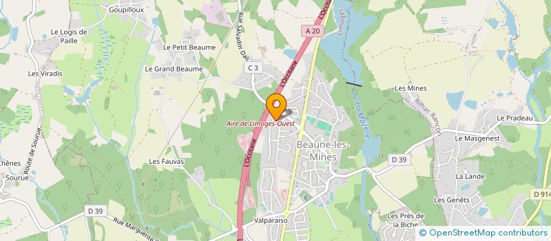 localisation de l'entreprise SCI MARLOTTE à LIMOGES