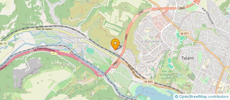 localisation de l'entreprise SCI MARLOTTE  PLOMBIERES-LES-DIJON