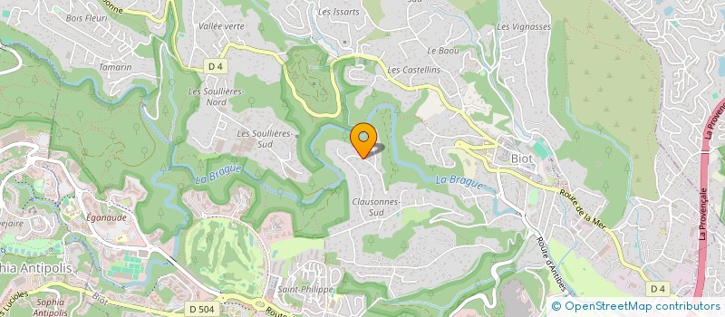 localisation de l'entreprise SCI MARLU  BIOT