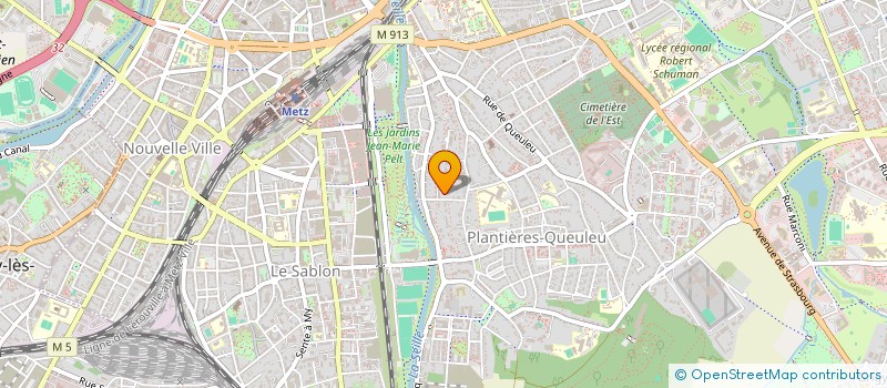 localisation de l'entreprise SCI MARLY 1 LANCASTER  METZ