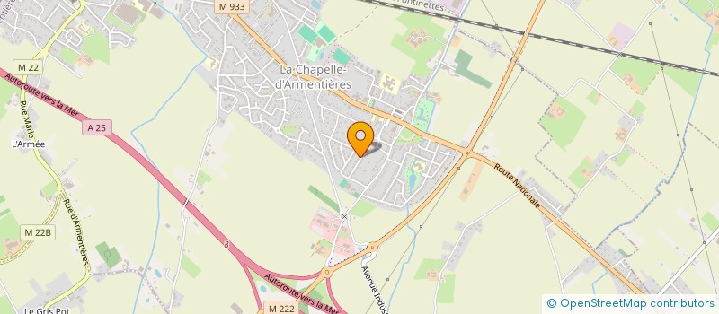 localisation de l'entreprise SCI MARLY  LA CHAPELLE-D'ARMENTIERES