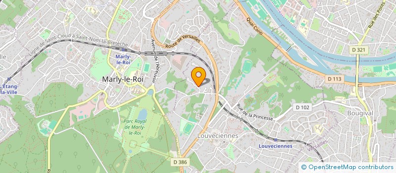 localisation de l'entreprise SCI MARLY RENOIR  LOUVECIENNES