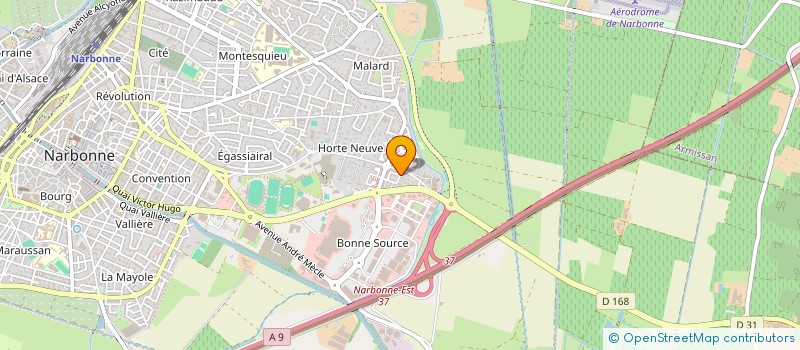 localisation de l'entreprise SCI MARMA  NARBONNE