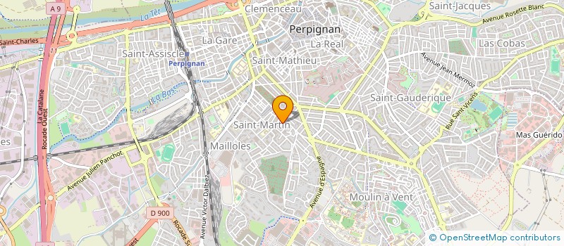localisation de l'entreprise SCI MARMAT à PERPIGNAN