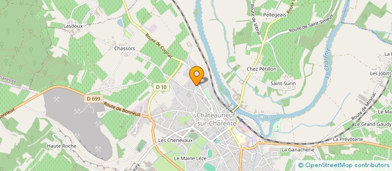 localisation de l'entreprise SCI MARMAT  CHATEAUNEUF-SUR-CHARENTE