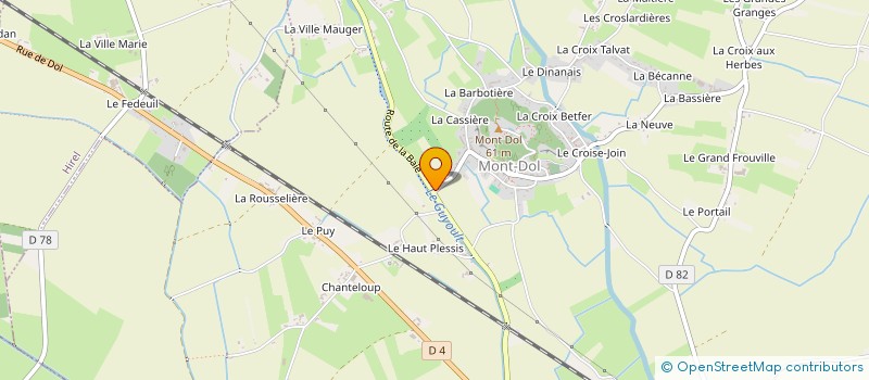 localisation de l'entreprise SCI MARMAU DE LA GOUESNIERE  MONT-DOL