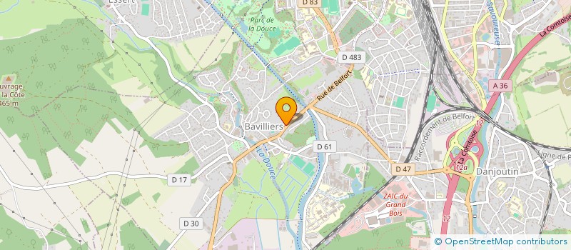 localisation de l'entreprise SCI MARMAX à BAVILLIERS