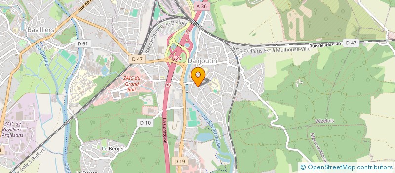 localisation de l'entreprise SCI MARMAX à DANJOUTIN