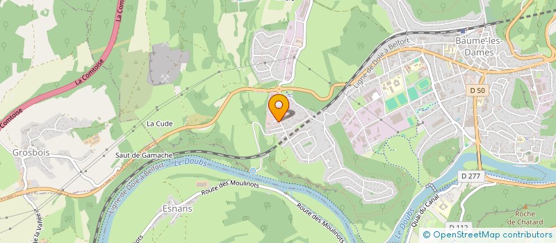 localisation de l'entreprise SCI MARMAX  BAUME-LES-DAMES