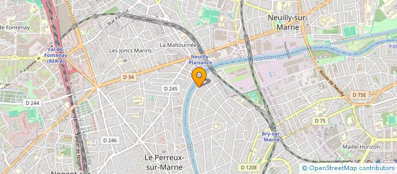 localisation de l'entreprise SCI MARMORAT , LE PERREUX à BRY-SUR-MARNE