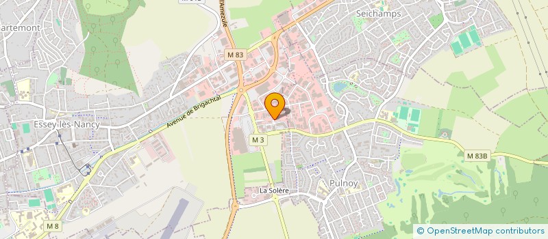 localisation de l'entreprise SCI MARMOTTE PULNOY  CHEVIGNY-SAINT-SAUVEUR