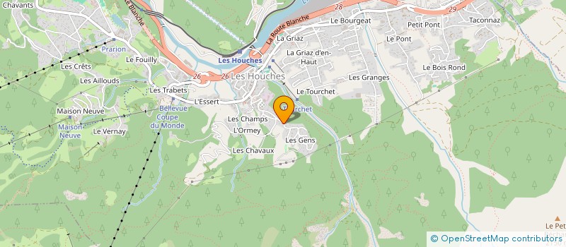 localisation de l'entreprise SCI MARMOTTES  LES HOUCHES