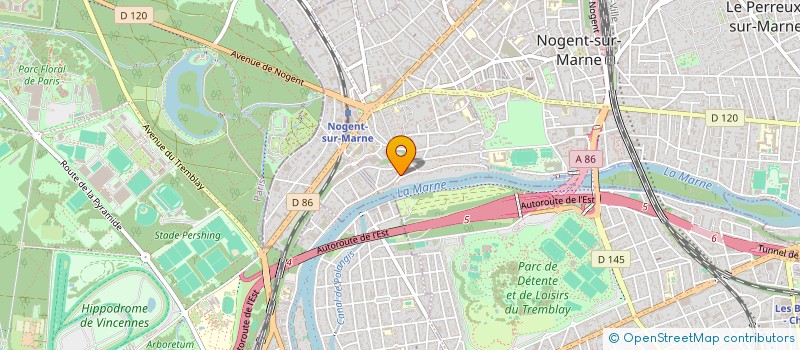 localisation de l'entreprise SCI MARNE BEAUTE à NOGENT-SUR-MARNE