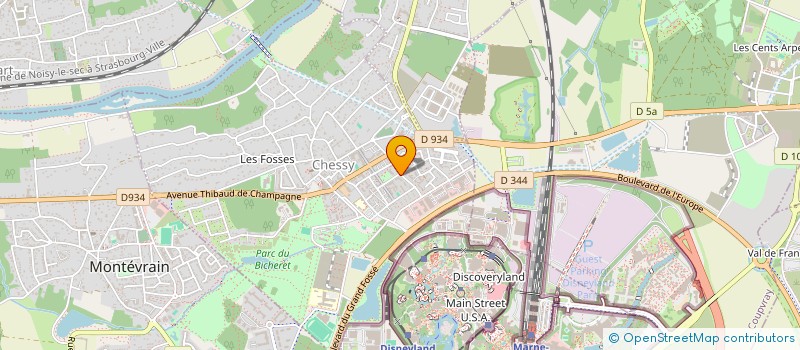 localisation de l'entreprise SCI MARNE & WISLOK  CHESSY